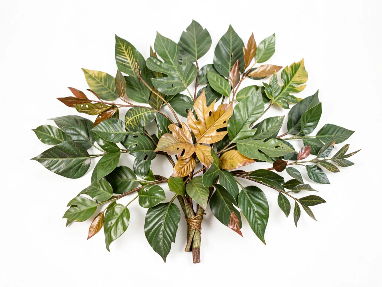 Dekorativt bladarrangement